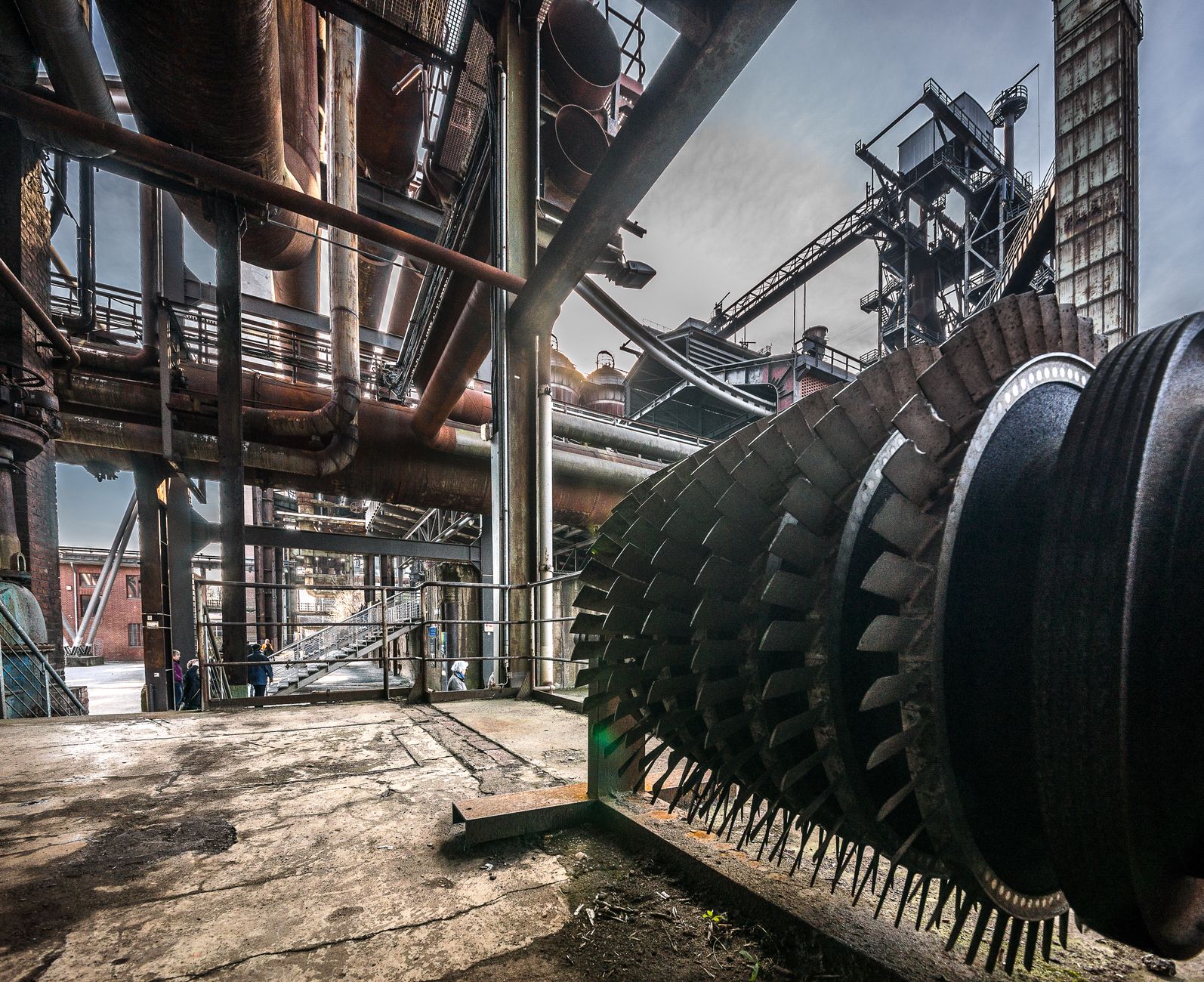 Heavy industrial machinery on a factory floor